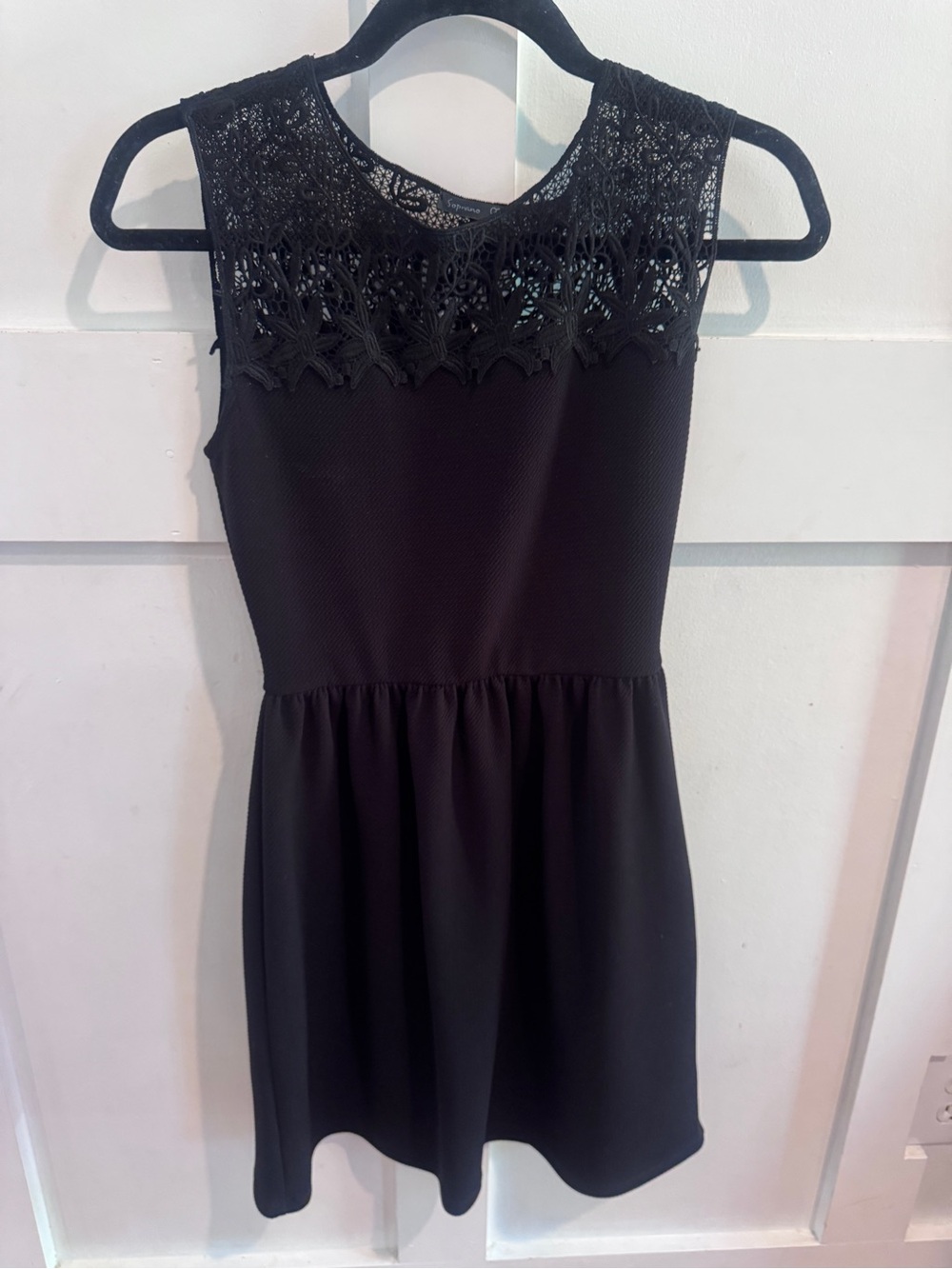 Soprano Black Lace Dress Top